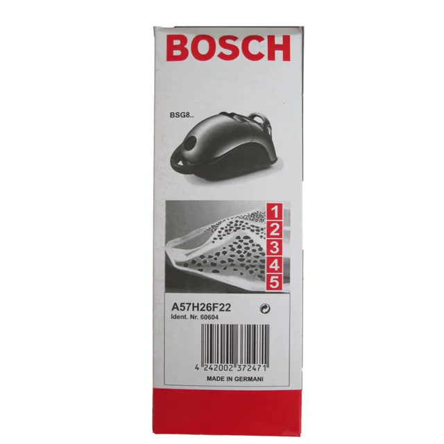 پاکت جاروبرقی بوش MEGAfilt SuperTEX مدل Type P بسته 5 عددی (BOSCH)