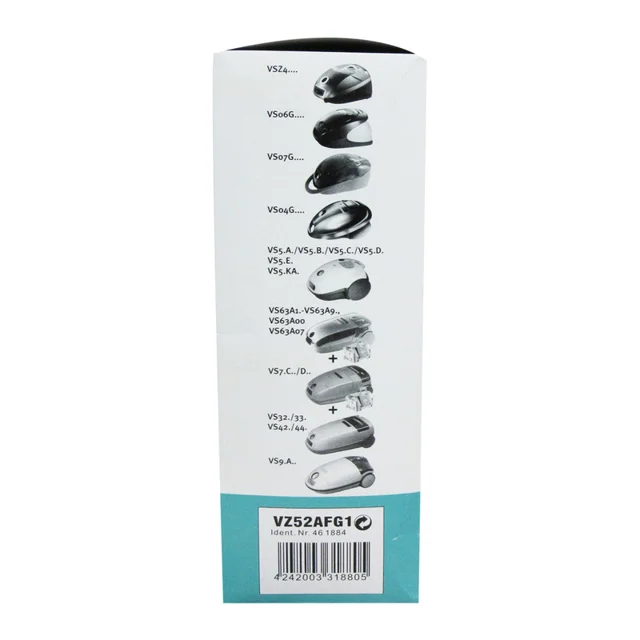 پاکت جاروبرقی زیمنس MEGAfilt SuperTEX مدل Type G بسته 5 عددی (Siemens)